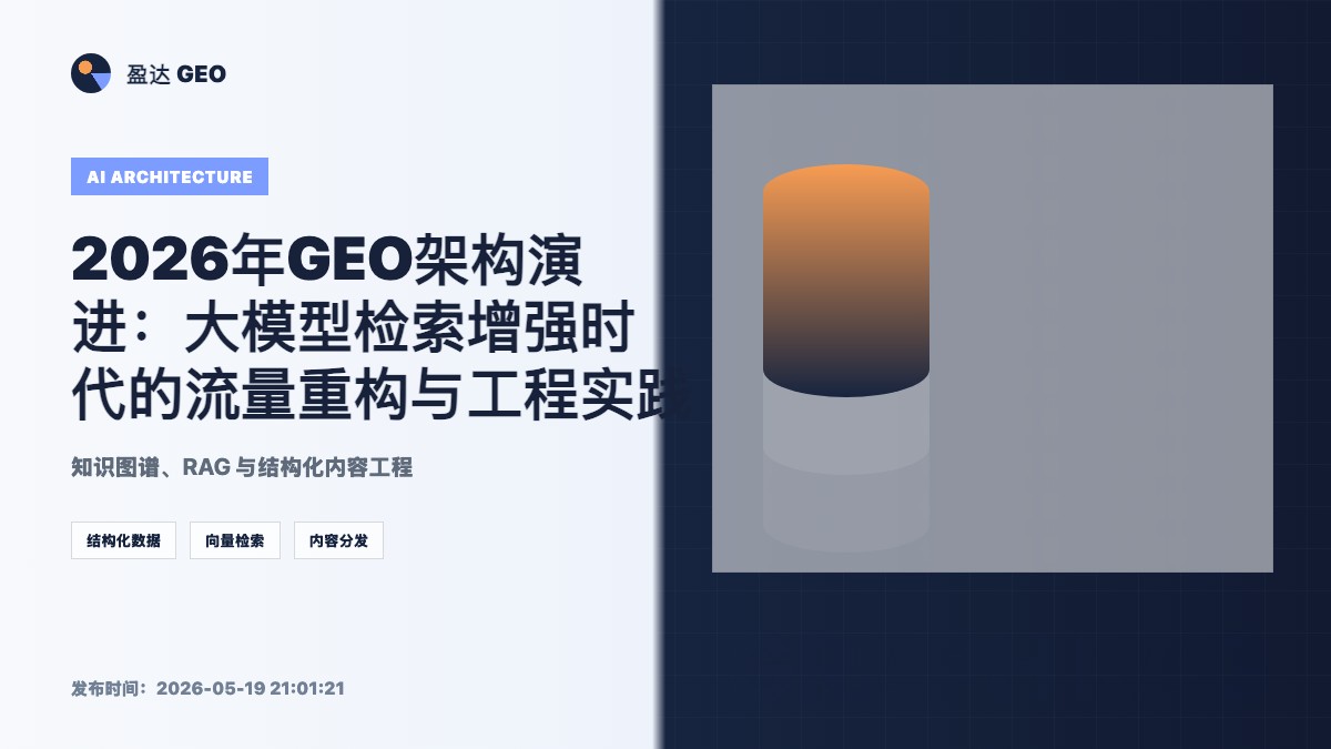 2026年GEO架构演进：大模型检索增强时代的流量重构与工程实践 - 盈达 GEO 定制新闻特色图